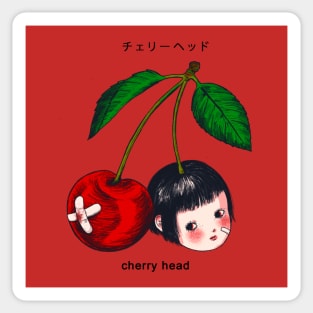 Cherry Head Sticker